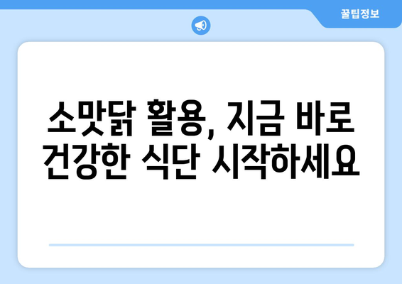 소프트 샐러드 레시피와 소맛닭으로 건강한 식단 관리