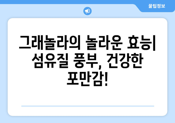 식이섬유가 풍부한 건강한 그래놀라 레시피와 혜택